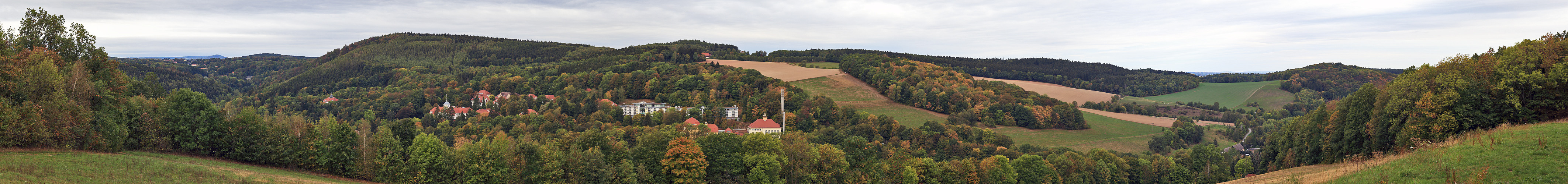 Der bekannte Blick nach Gottleuba auf dem Rückweg von  Petrovice ( Peterswald) in Böhmen nach Hause