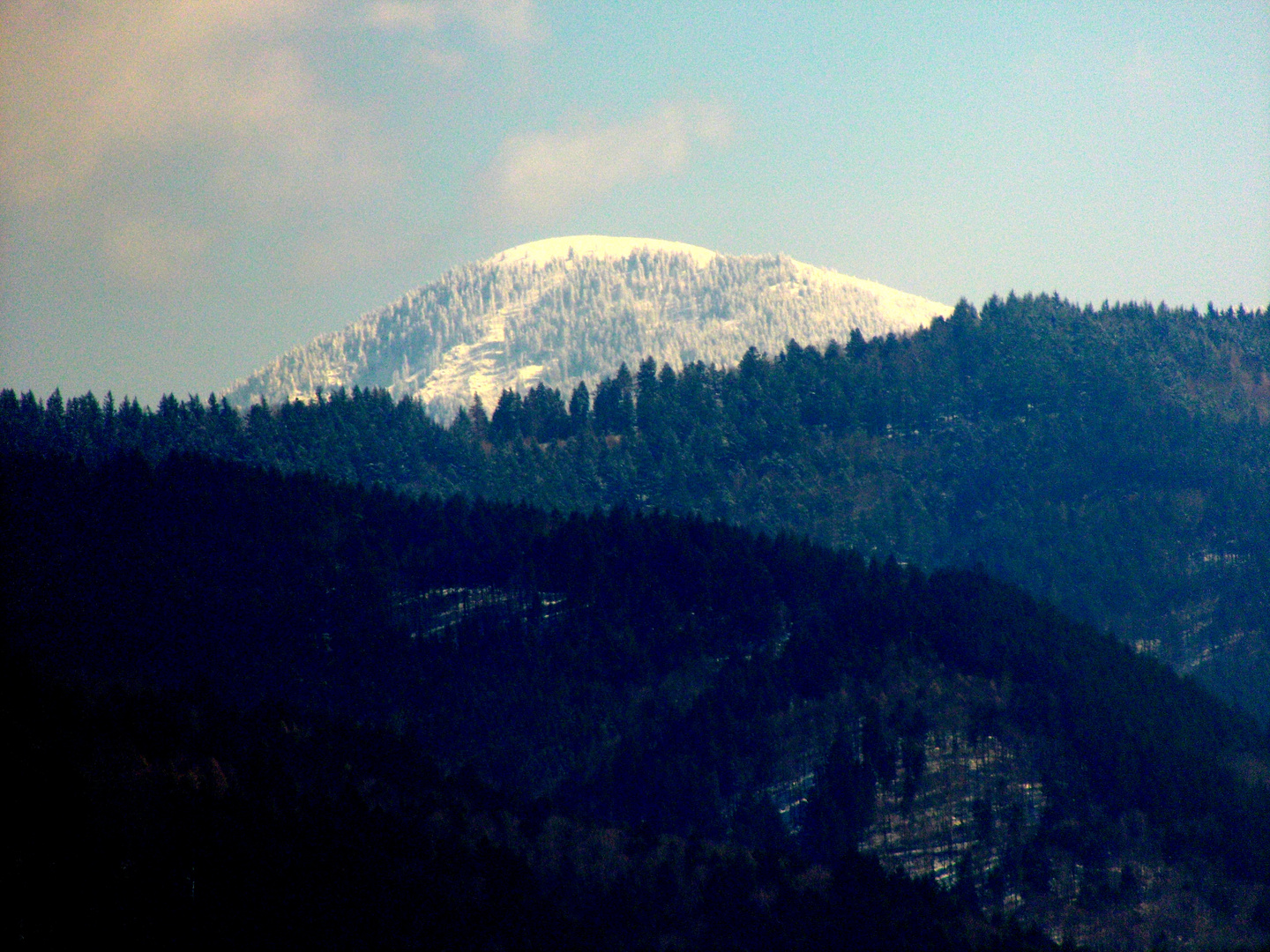 Der Belchen im Winterkleid am 15.3.2013