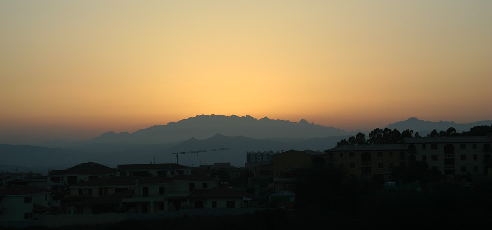 Der Berg brennt (auf Sardinien)