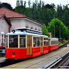 Der Bergfahrt beginnt