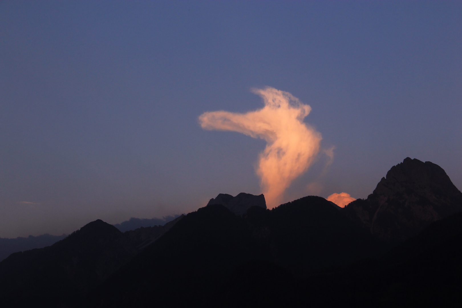 der Berggeist wünscht uns eine "Gute Nacht".......