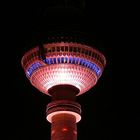 Der Berliner Fernsehturm in Mitte