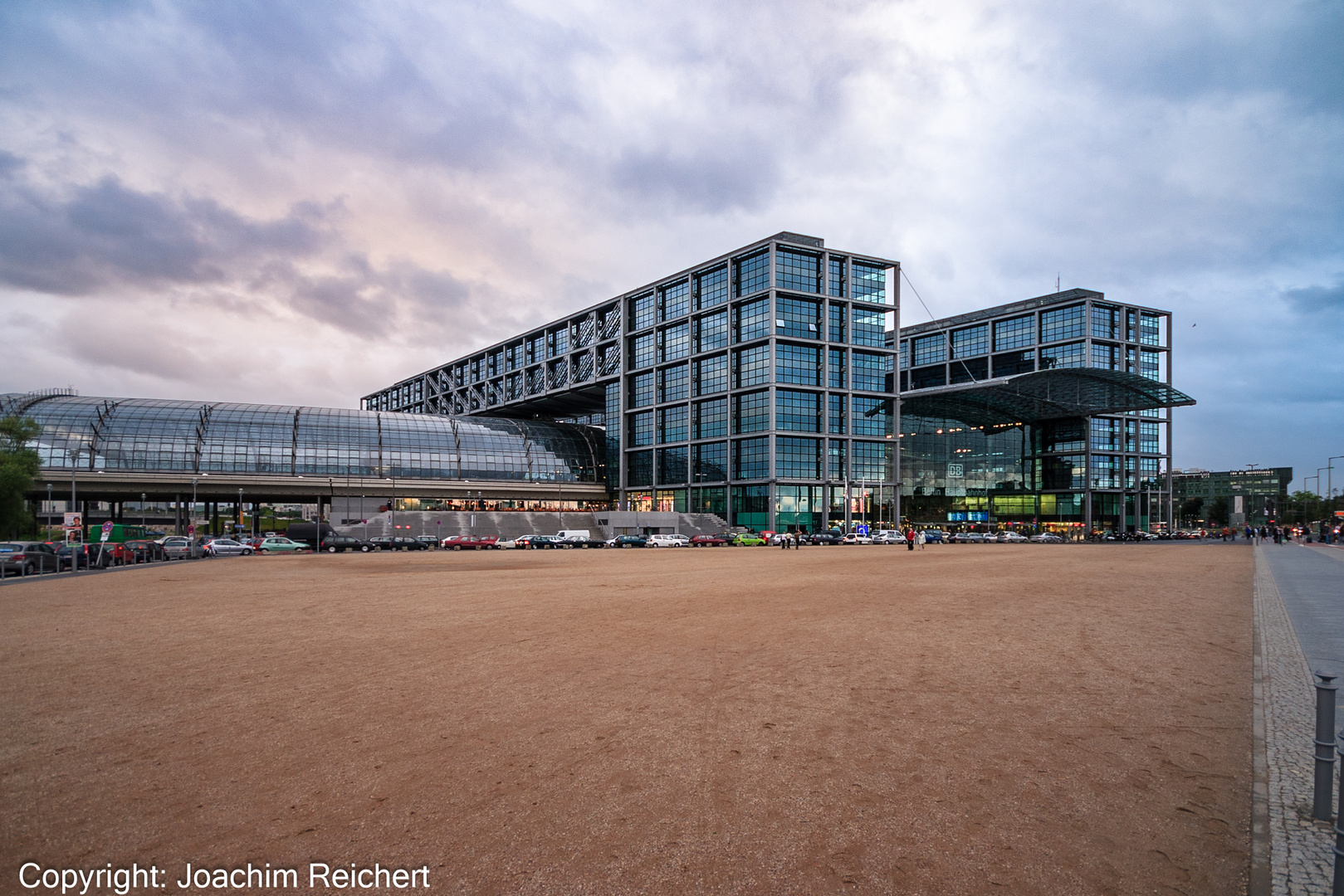 Der Berliner Hauptbahnhof am 3. September 2009