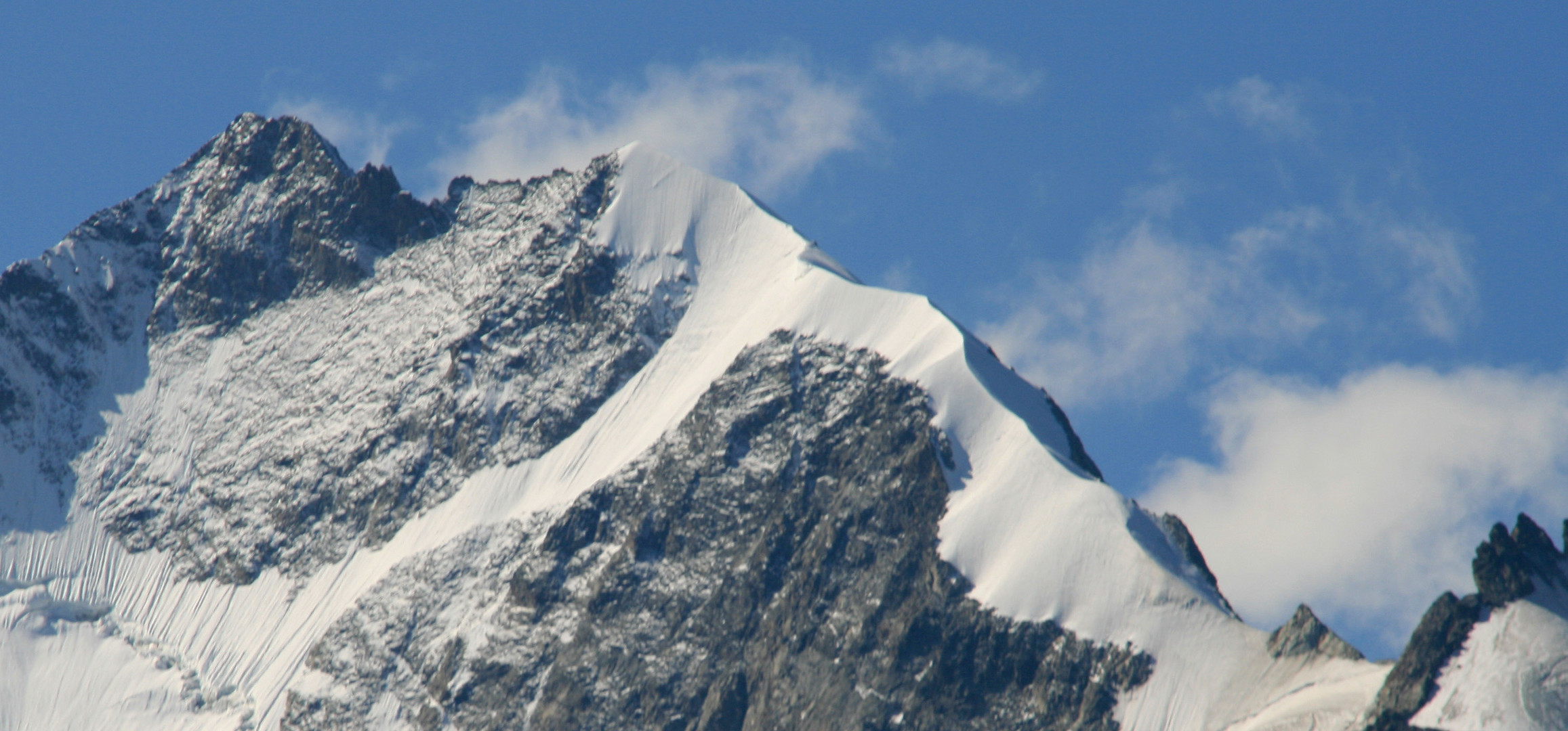Der berühmte Biancograt am Piz Bernina 4047m