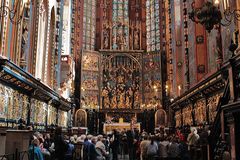 Der berühmte Veit-Stoß-Altar in der Marienkirche zu Krakau