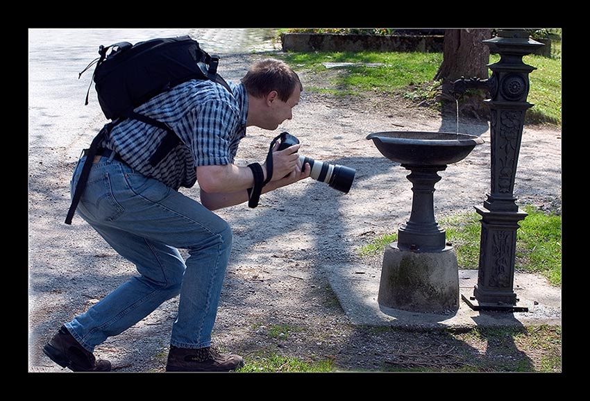 Der besagte Brunnen am Rande der Stadt