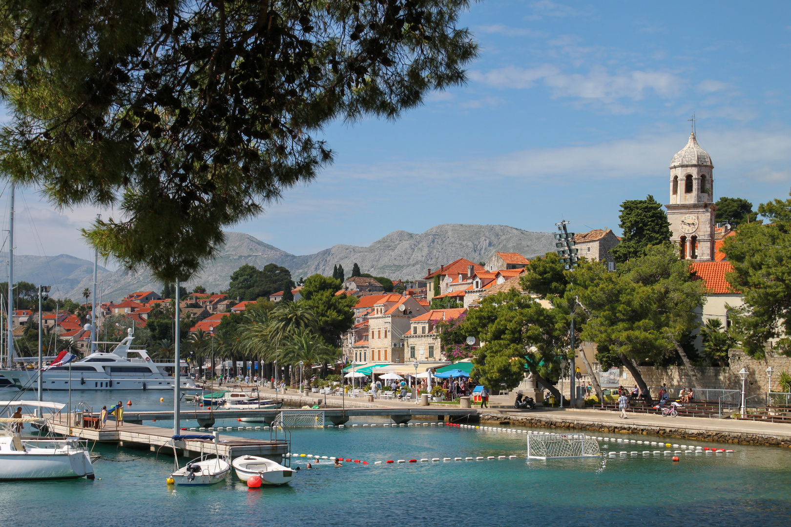 Der beschauliche Hafen von Cavtat in Süddalmatien