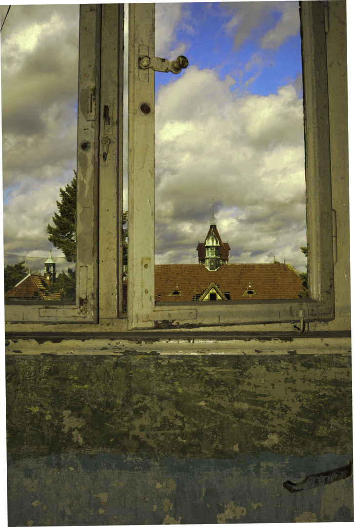 der Bilck aus dem Fenster, mit ein paar Feinheiten