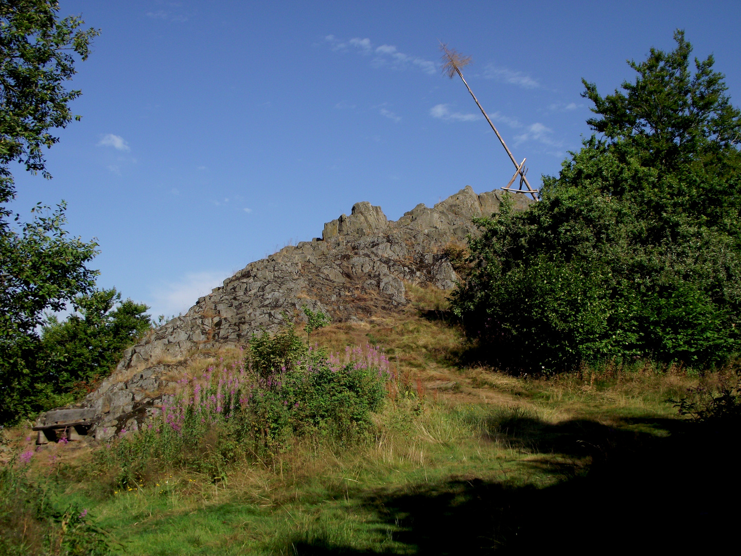 Der Bilstein im Naturpark Hoher Vogelsberg (665 m ü N.N.)