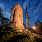 Der Bismarckturm auf dem Petersberg...