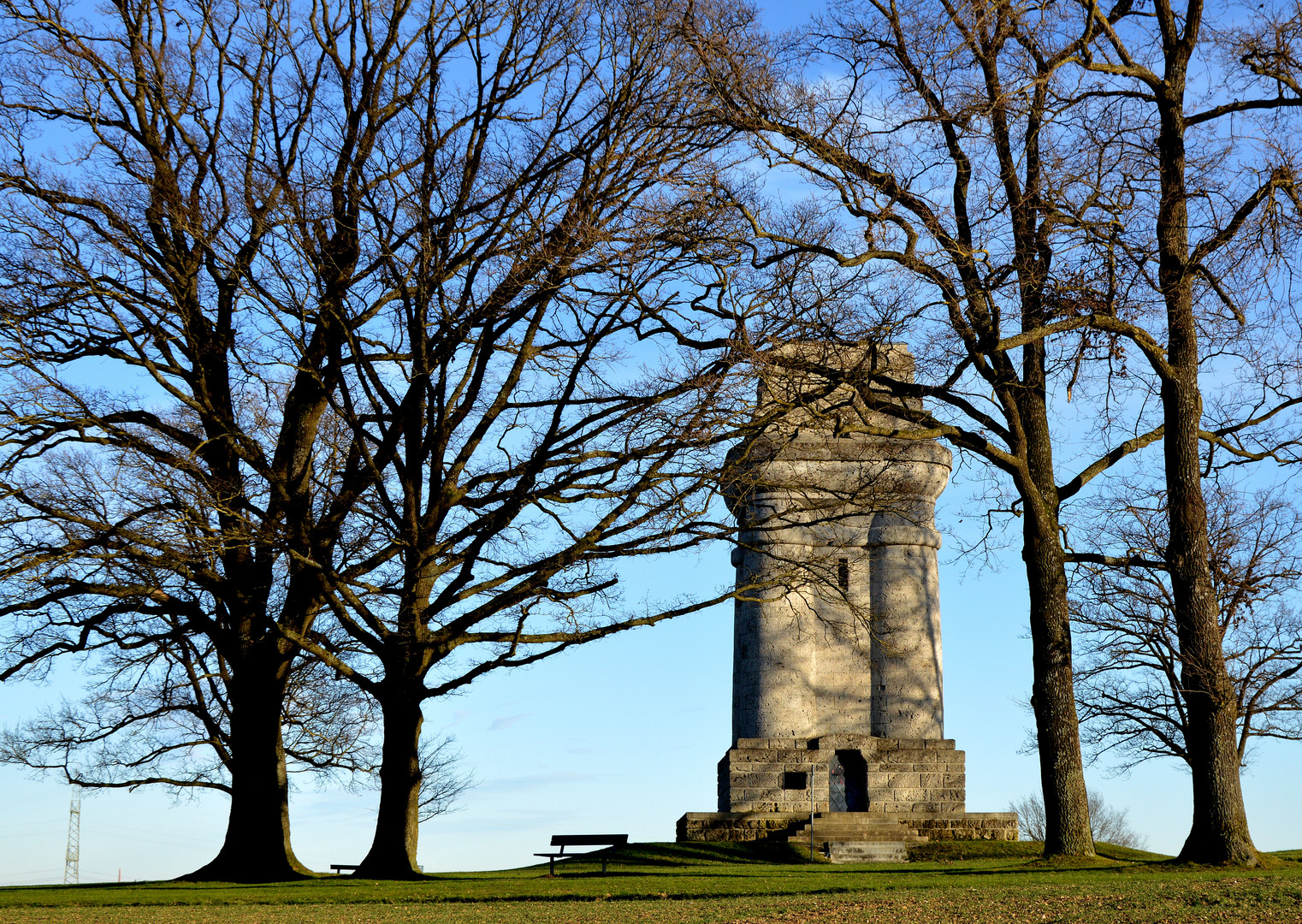 Der Bismarckturm in Steppach bei Augsburg