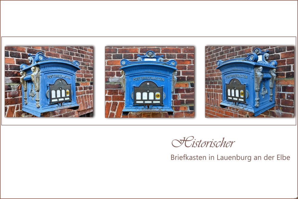 der blaue Briefkasten