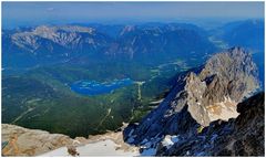 Der blaue Eibsee ganz klein