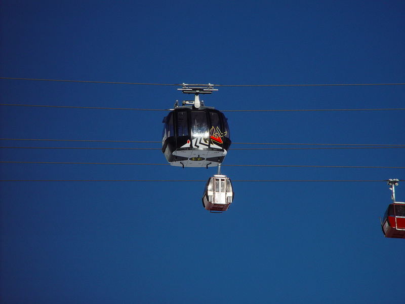 Der blaue Himmel über Ischgl....