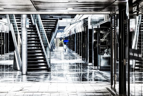 ... der blaue regenschirm