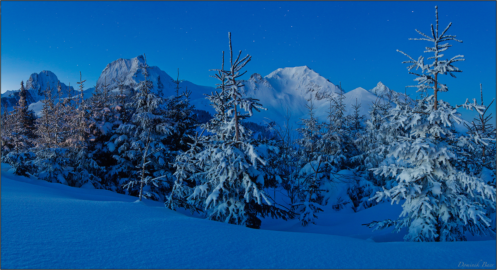 Der blaue Schnee