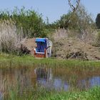 der blaue Strandkorb