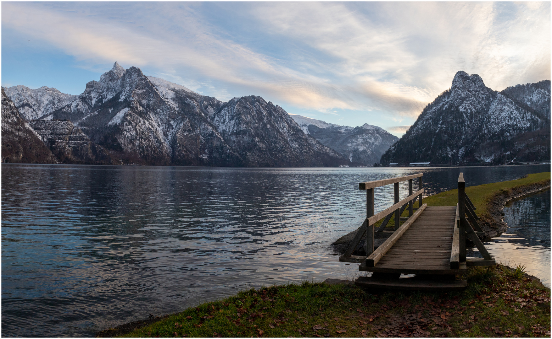 Der Blich ins Salzkammergut von Traunkirchen aus