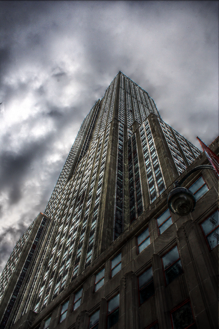 Der Blick am Empire State Building hinauf