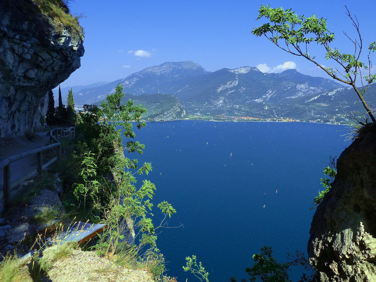 Der Blick auf den Gardasee...