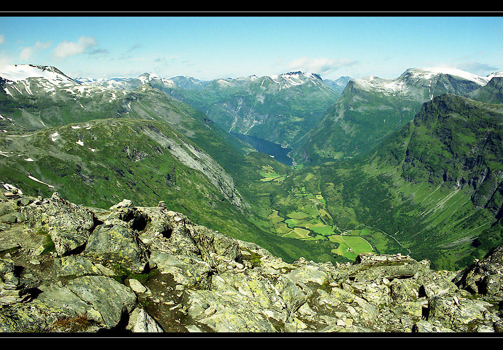 Der Blick auf den Geiranger-Fjord