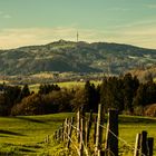 Der Blick auf den Hohen Peißenberg