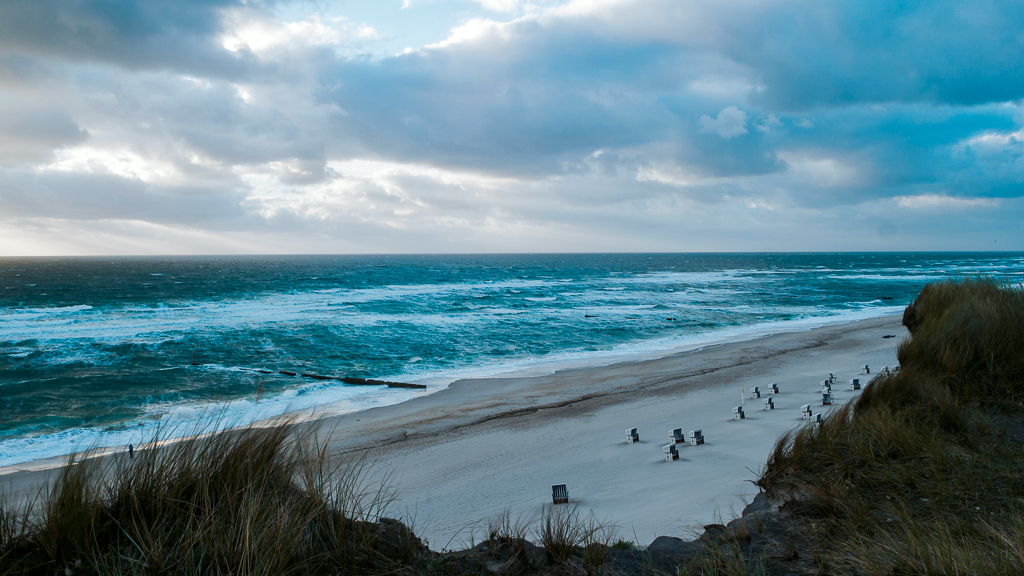 Der Blick auf die Nordsee vom Roten Kliff