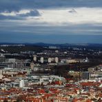 der Blick auf die Stadt Stuttgart von Oben