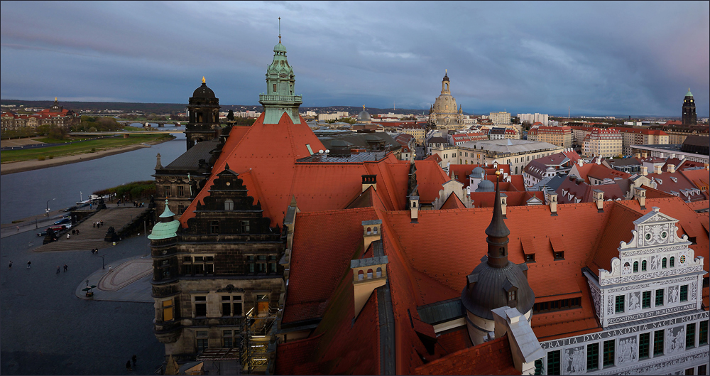 Der Blick auf Dresden ...,