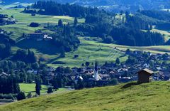 Der Blick auf Fischen i. Allgäu