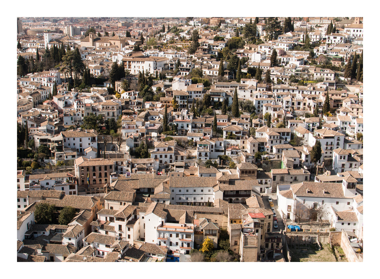 der Blick auf Granada