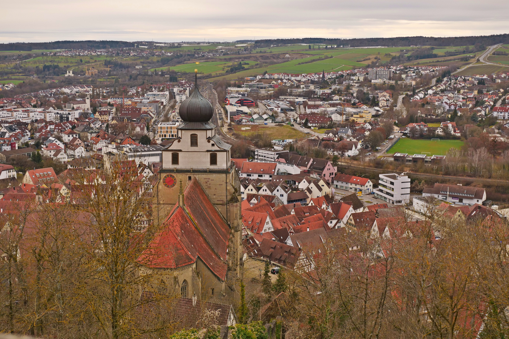 Der Blick auf Herrenberg