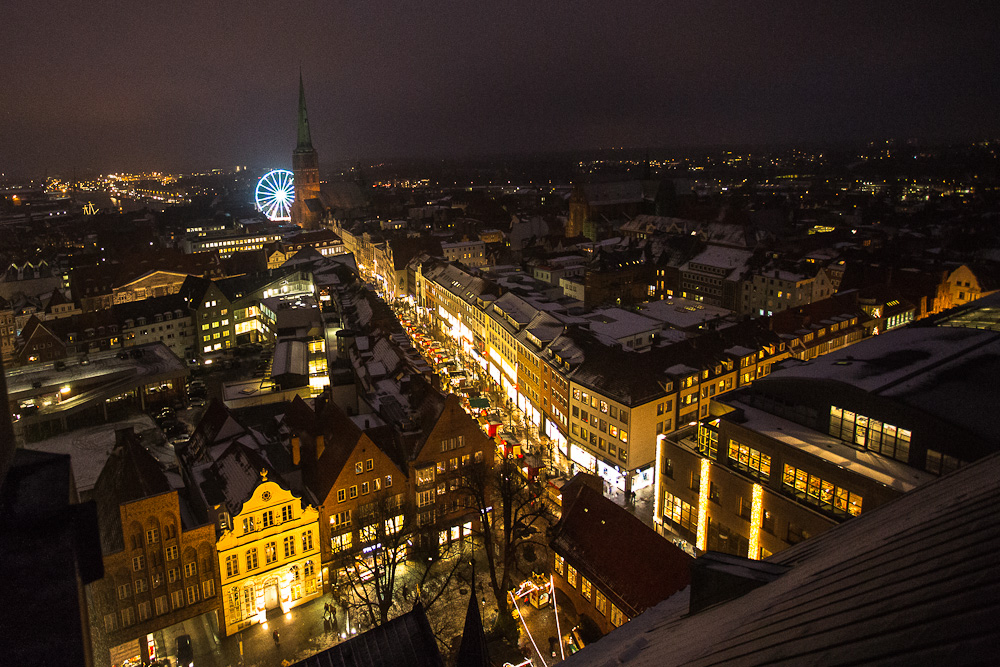 * der Blick auf Lübeck