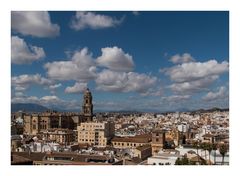 der Blick auf Malaga