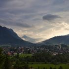 Der Blick auf Pfronten im Allgäu