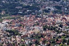 Der Blick auf Reutlingen