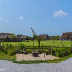 Der Blick aufs Wikinger-Museum „Bork Vikingehavn“ 