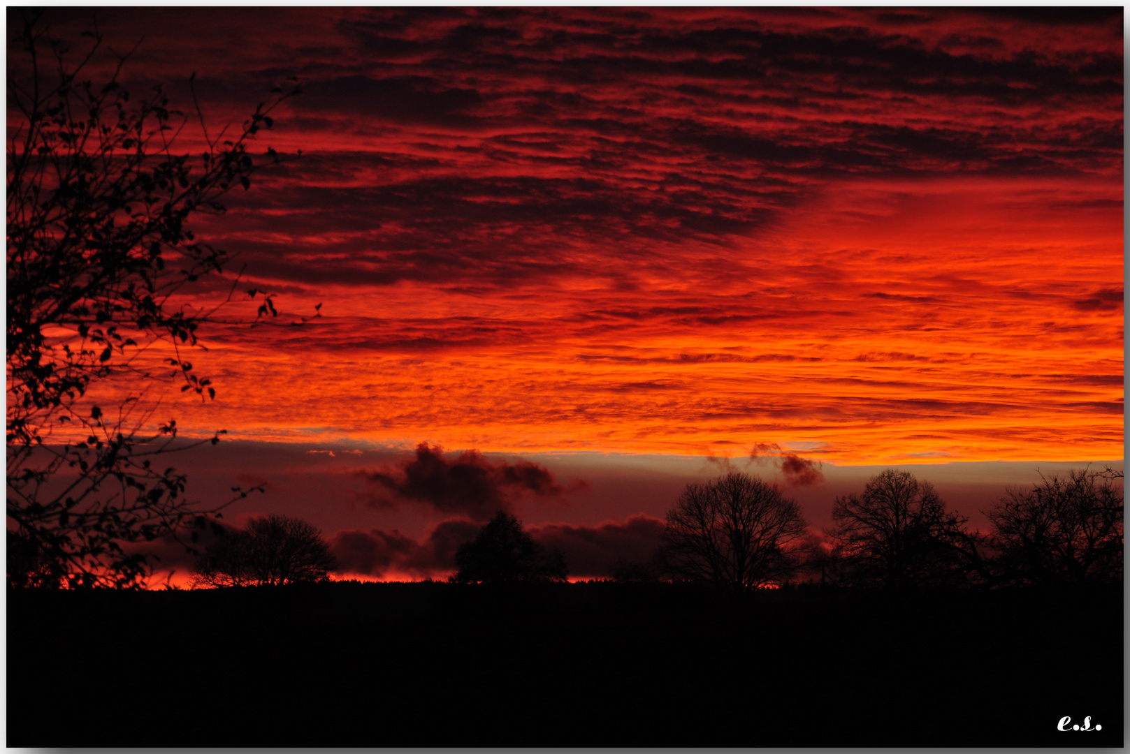 Der Blick aus dem Fenster heute um 18:30 Uhr.