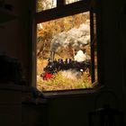 Der Blick aus dem Küchenfenster 99 5906  Drahtzug im Oktober 2007