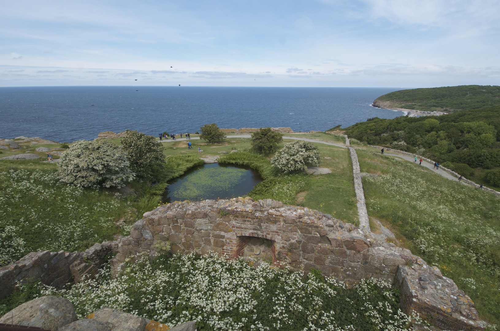 Der Blick aus der Burg Hammershus