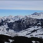 Der Blick aus Furggelenstock Richtung Oberalp, Hoch-Ybrig