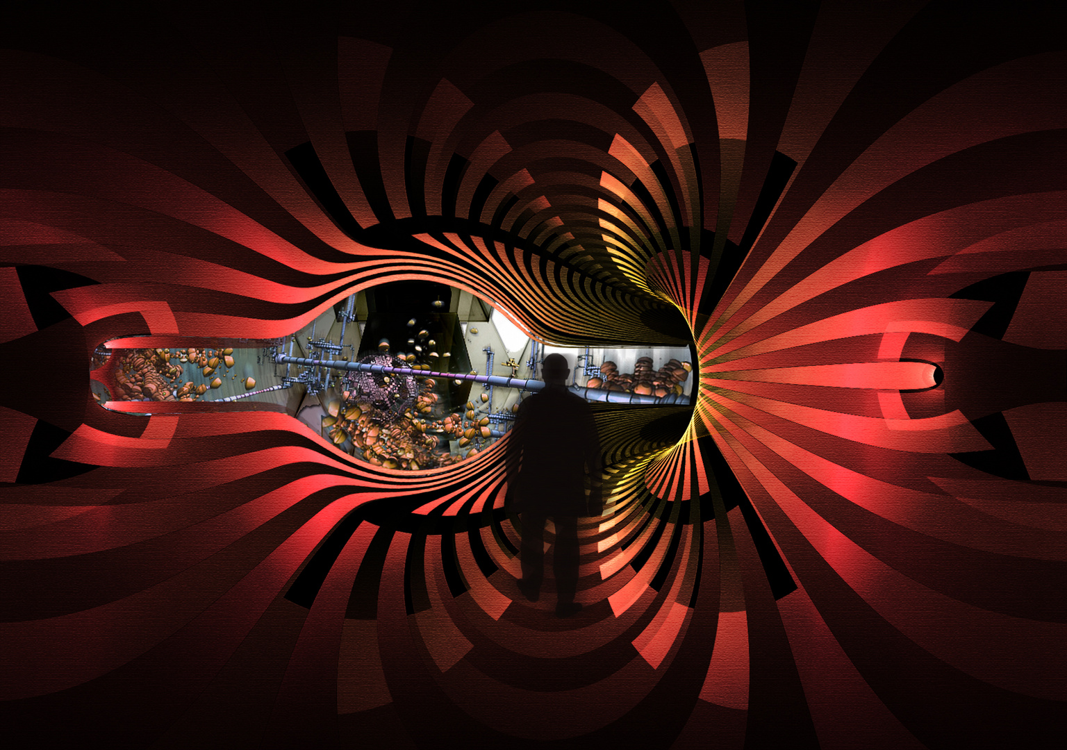 Der Blick hinter die Kulissen  Foto & Bild  grafik, composing, rendering Bilder auf 
