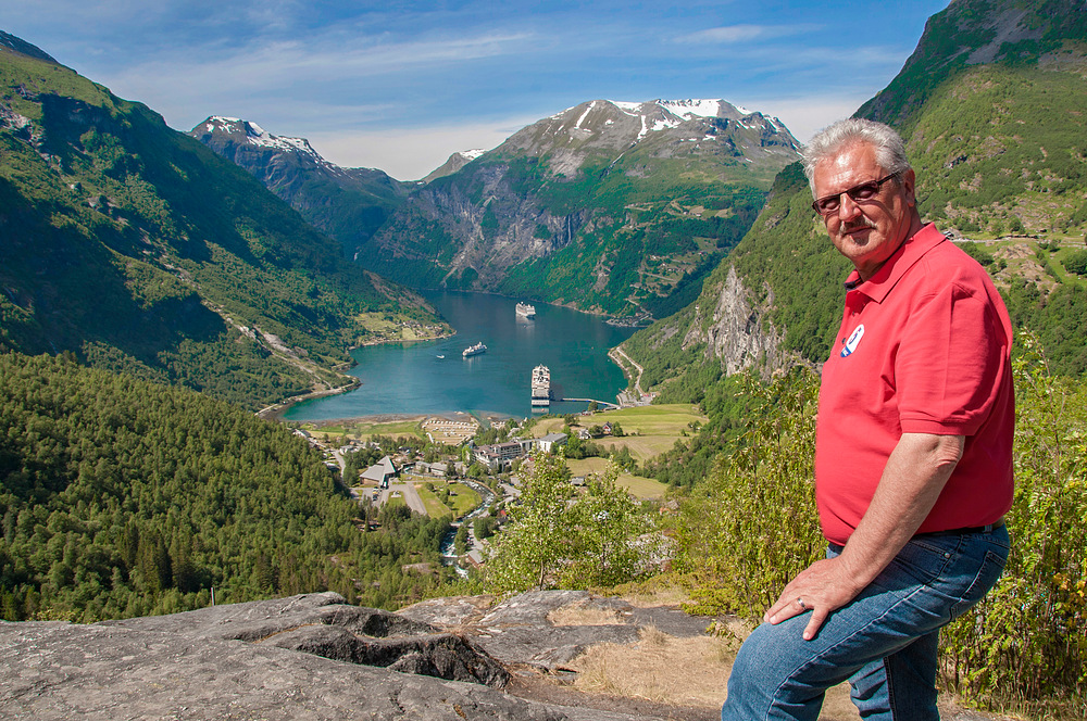 Der Blick in den Geiranger ...