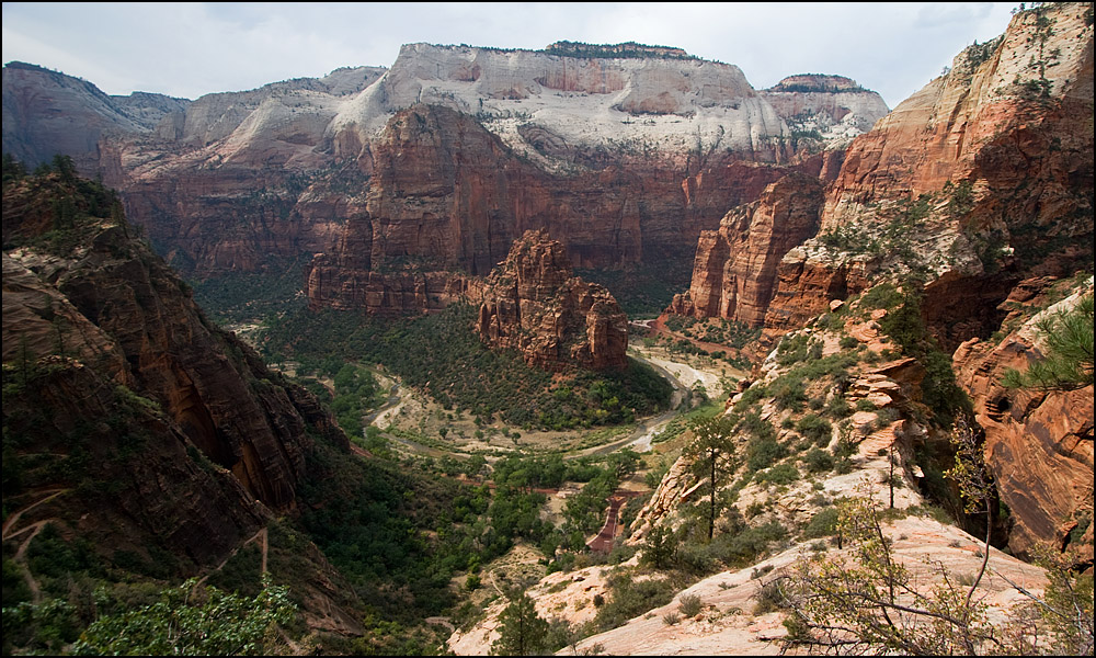 Der Blick in den Zion Canyon