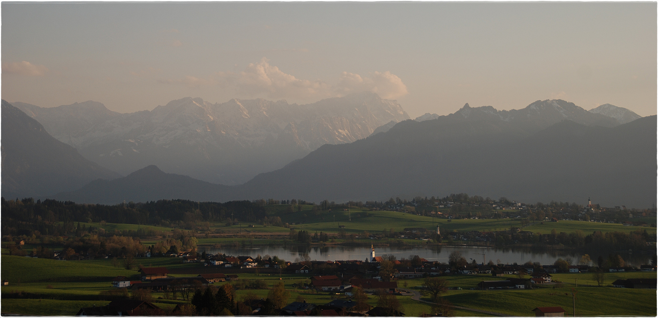 der blick in die alpen