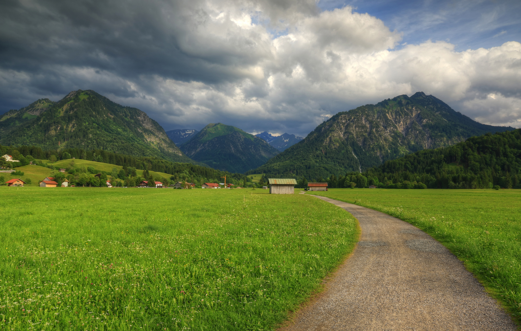 Der Blick in die Berge