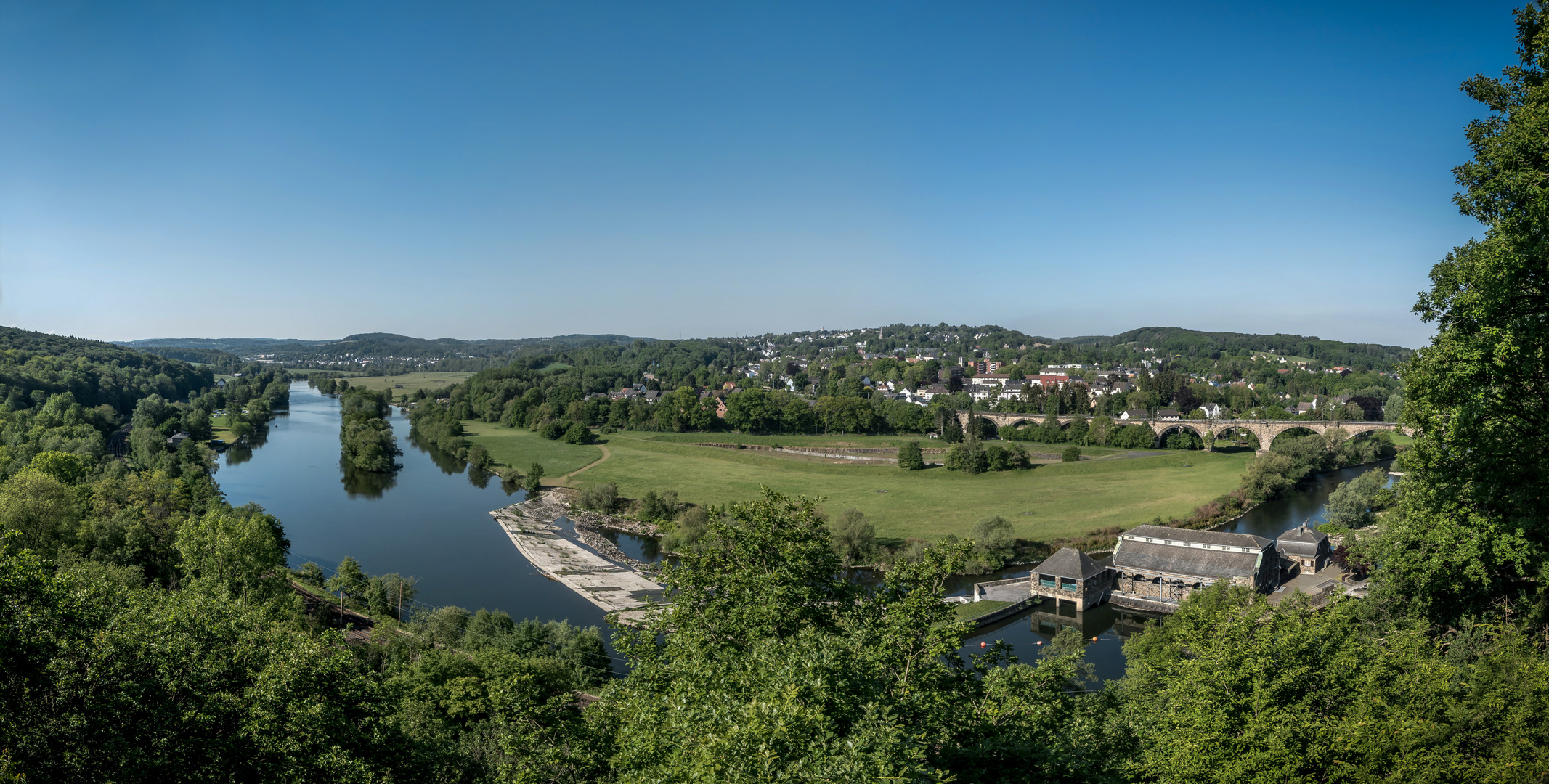 Der Blick ins Ruhrtal