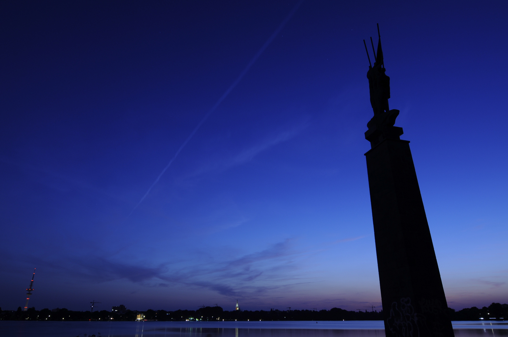 der Blick meiner Kindheit bei Nacht