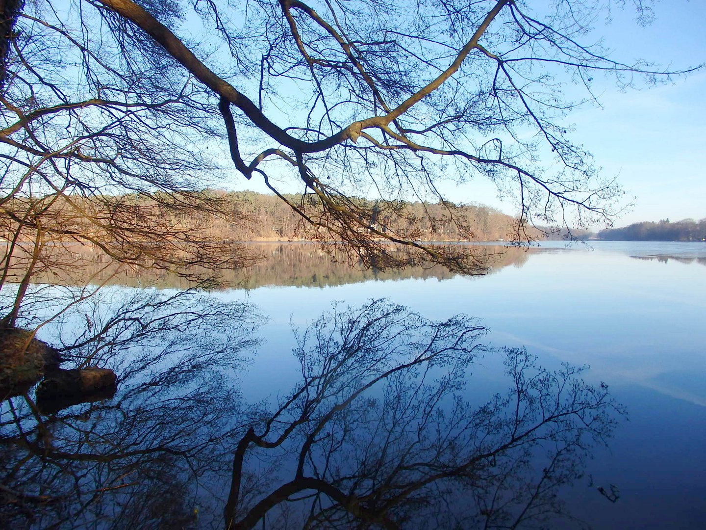 Der Blick über den See im Dezember