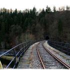 Der Blick über des Viadukt Richtung Tunnel...